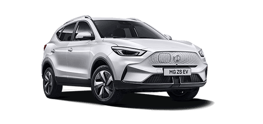 Arctic White color options for the MG ZS EV
