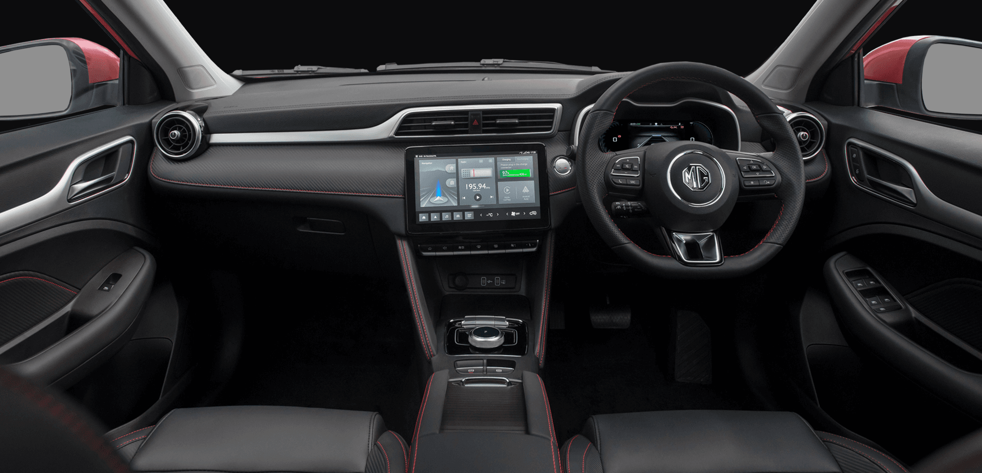 Indulge in comfort with the sophisticated interior design of the MG Car